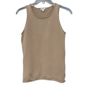 Splendid x CeliaJane Ribbed Tank Top | Women’s M Taupe Knit Layering Basic